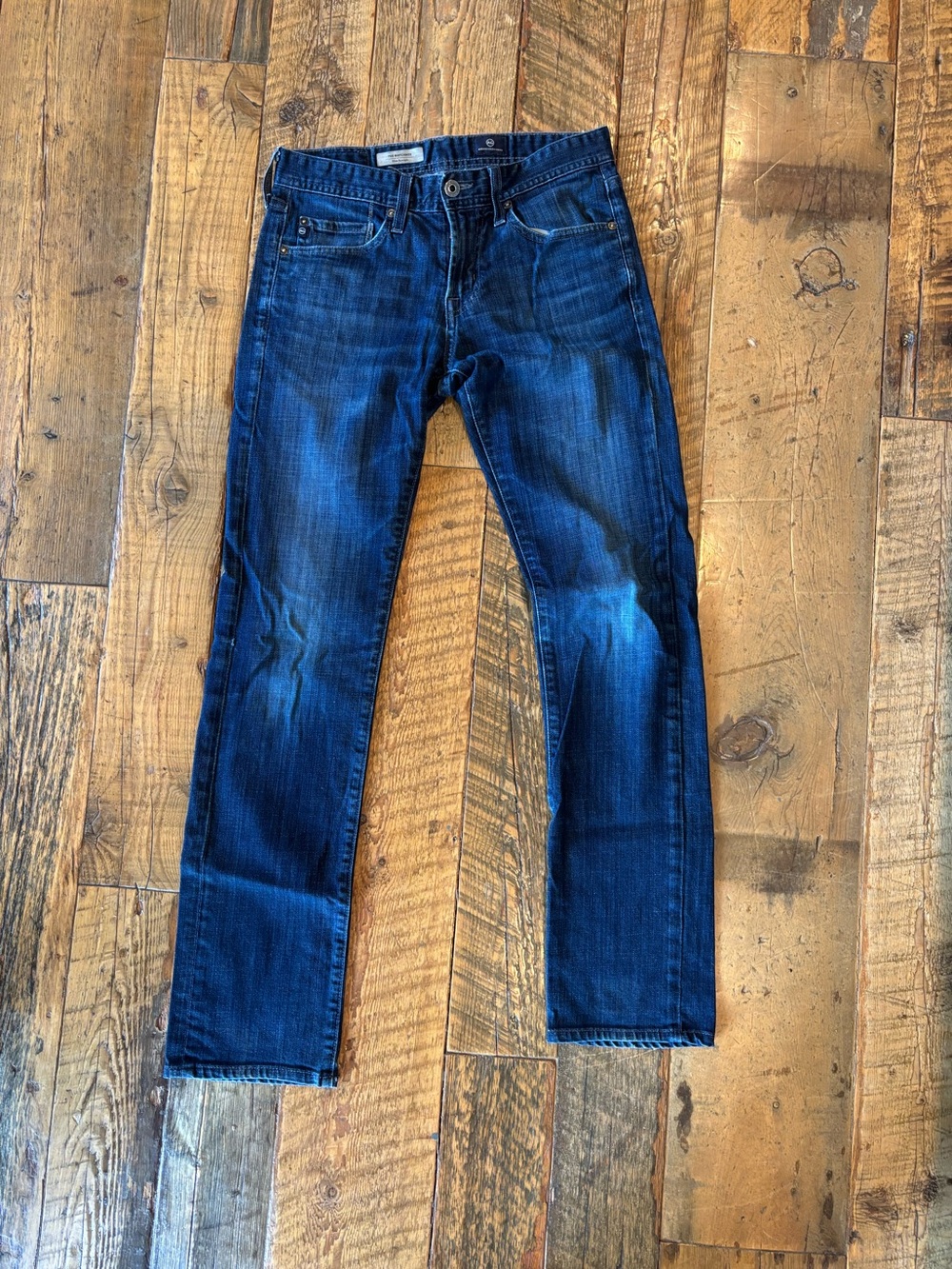 Men's AG the Matchbox Slim  29x34 Dark Blue Slim Straight Jeans